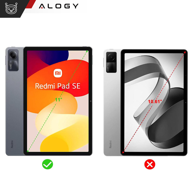 Etui na tablet do Xiaomi Redmi Pad SE 2023 11" obudowa ochronna z klapką Case Alogy Book Cover Czarne