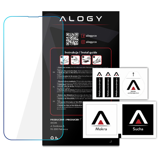 Alogy Szkło hartowane do telefonu na ekran do Apple iPhone 14 Plus / 14 Pro Max