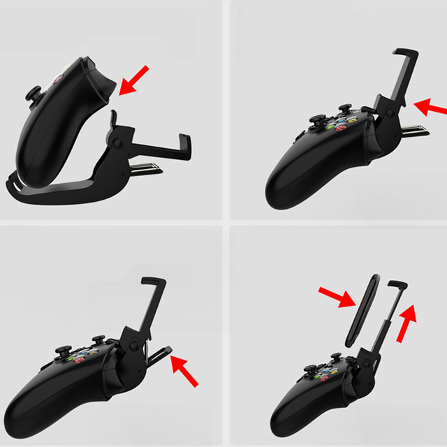 Alogy Uchwyt regulowany na telefon do Gamepada Xbox One/ Xbox Series X/S Czarny