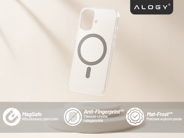 Etui do Apple iPhone 17 – matowa obudowa do MagSafe z ochroną obiektywu, smukłe i odporne na zarysowania, idealne dopasowanie – Alogy Skinny MatteCase™ Białe