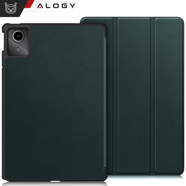Etui do Lenovo Tab K11 / K11E 11” / M11 10.95" TB330FU / TB330XU / TB331FC Book Case Cover z klapką obudowa futerał pokrowiec Alogy Zielone + Rysik