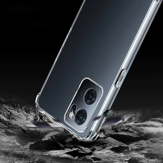 Alogy Etui na telefon silikonowe pancerne ShockProof do Oppo Reno7 5G Global Przezroczyste