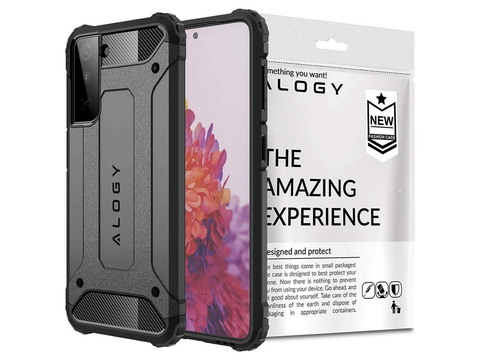 Alogy Etui na telefon Hard Armor do Samsung Galaxy S21 Plus szare
