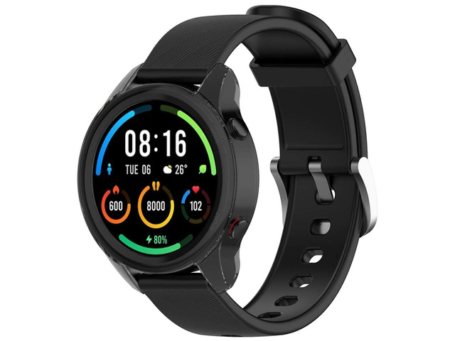 Alogy Etui silikonowe case do Xiaomi Mi Watch Color Sport Czarne