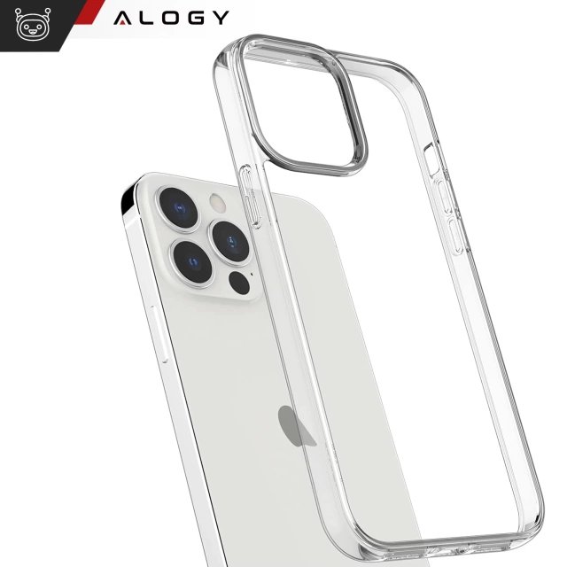 Alogy Etui na telefon pancerne obudowa Hybrid Case z osłoną na aparat do Apple iPhone 13 Pro Przezroczyste