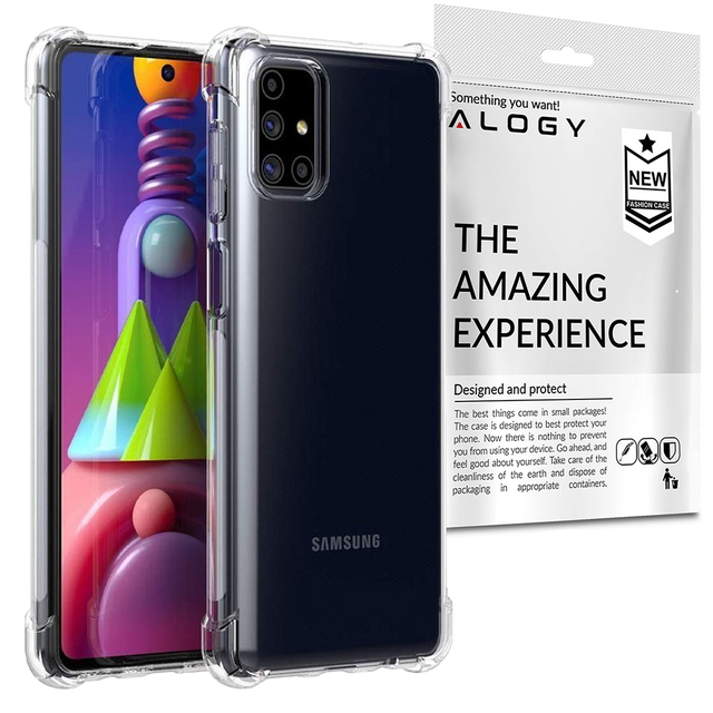 Alogy Etui na telefon pancerne ShockProof do Samsung Galaxy M51 przezroczyste