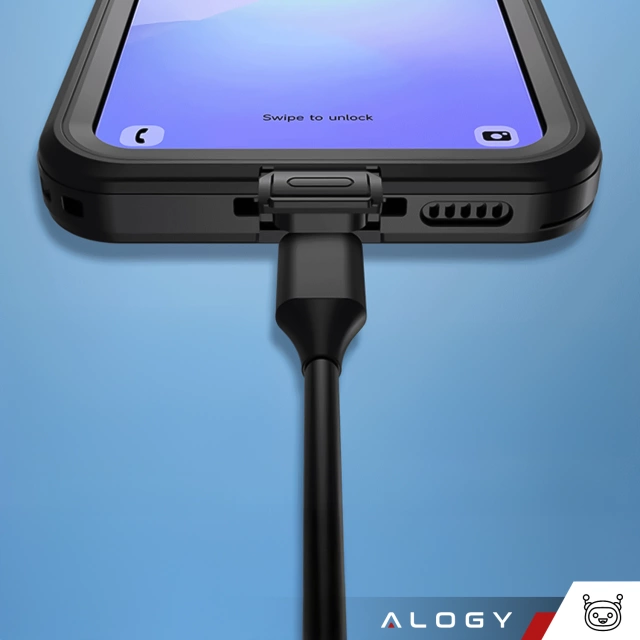 Etui Wodoodporne do Samsung Galaxy A36 5G / A56 5G Alogy HydroArmor™ IP68 Case z przezroczystym tyłem Pancerna obudowa 360