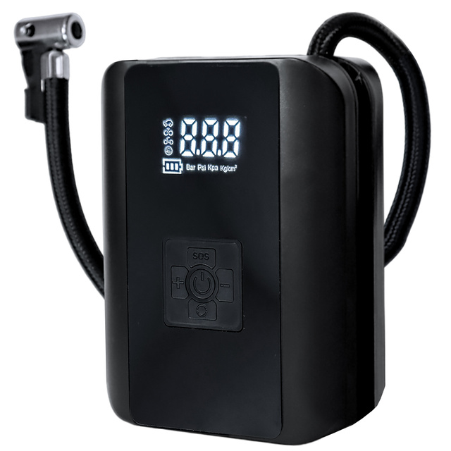 Alogy Pompka rowerowa kompresor powietrza bezprzewodowy przenośny z latarką 