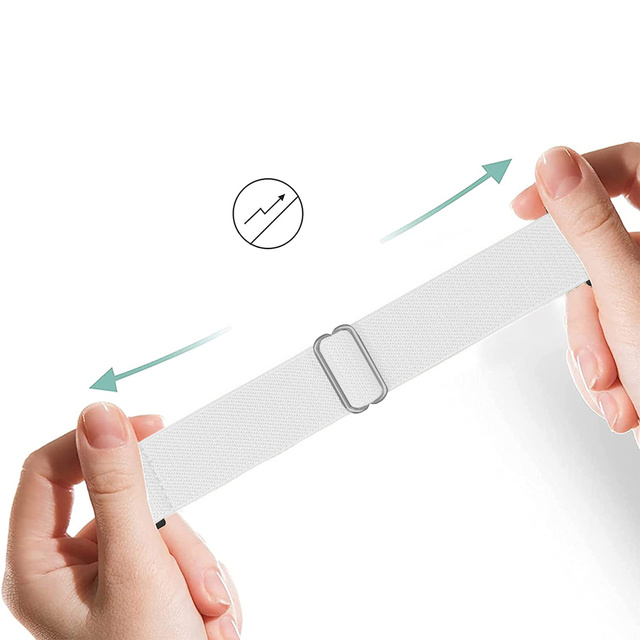 Alogy Nylon opaska do zegarka Smartwatcha Pasek elastyczny Uniwersalny nylonowy 22mm Biały