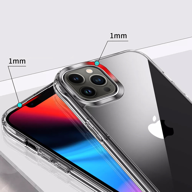 Alogy Etui na telefon ochronne obudowa Hybrid Case do Apple iPhone 13 Pro Max Przezroczyste