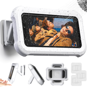 Alogy Waterproof Case Etui wodoodporne na telefon 4-7" pod prysznic Uchwyt futerał podstawka Białe