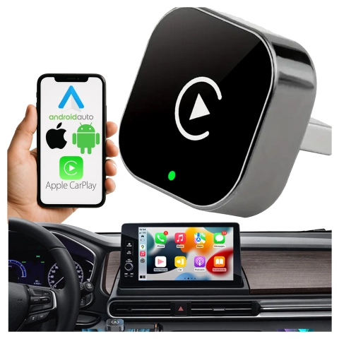 Adapter Bezprzewodowy Apple CarPlay i Android Auto do Auta, Plug & Play z Portem USB-A + Przejściówka USB-C, Szybkie Połączenie i Stabilna Transmisja, Alogy AutoConnect™