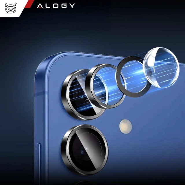 Alogy Lens Protector PRO+ Szkło do Samsung Galaxy S25 Plus osłona na aparat obiektyw nakładka ochronna