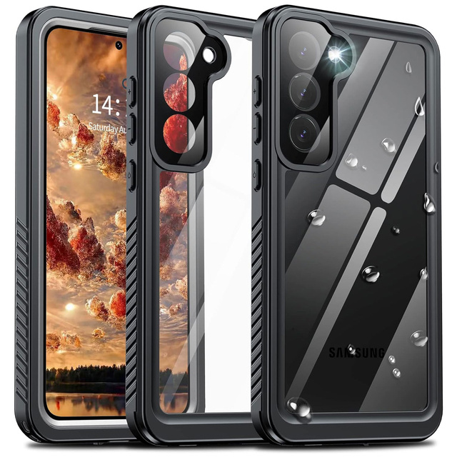 Alogy Etui do Samsung Galaxy S23+ Plus Pancerne wodoodporne IP68 360 Armor Case wbudowana szybka czarne