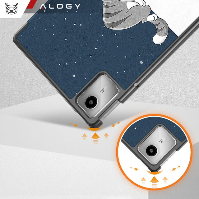 Etui do Lenovo Tab K11 / K11E 11” M11 10.95" TB330FU / TB330XU / TB331FC obudowa na tablet Case Alogy Book Cover Sleeping Cat + Rysik