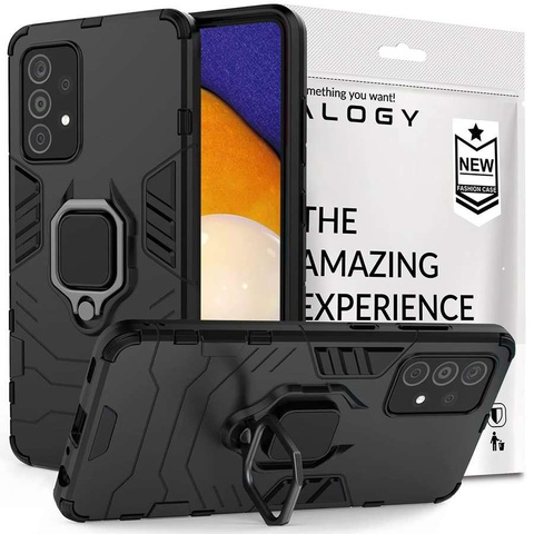 Alogy Etui na telefon Stand Ring Armor do Samsung Galaxy A72/ A72 5G czarne