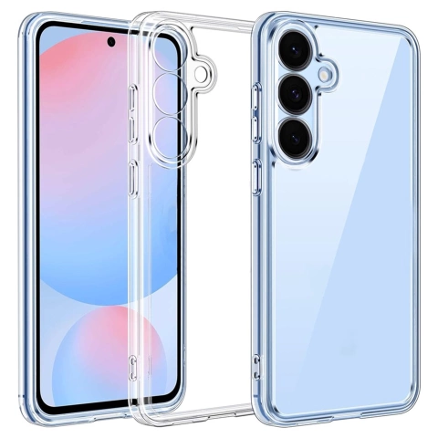 Etui Przezroczyste do Samsung Galaxy S25, Podwyższone Krawędzie, Idealne Dopasowanie, PC + TPU, Alogy HybridShield™ Case