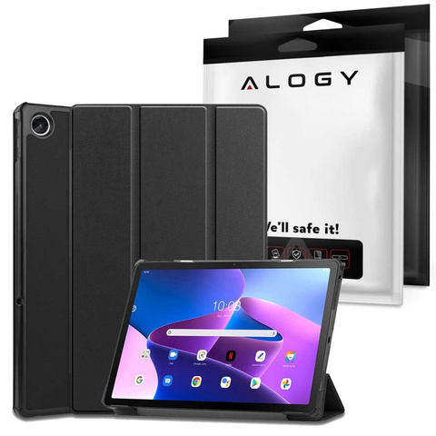 Alogy Etui Book Cover Case do Lenovo M10 Plus 10.6" TB-125F / TB-128F Czarny