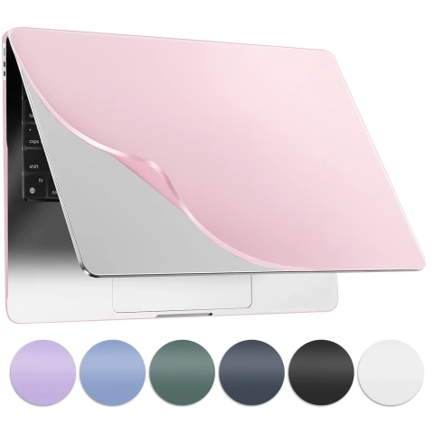 Etui do Apple Macbook Air 15 2023-2025 (M2/M3/M4) – elastyczna, matowa obudowa ochronna, lekka i odporna – Alogy AirGuard™ Różowy