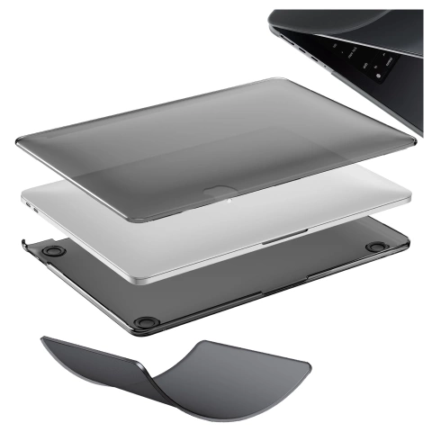 Etui ochronne do Apple Macbook Pro 16 - M1/M2/M3 2021-2023 Alogy AirGuard™ Elastyczna obudowa Matowa Czerń