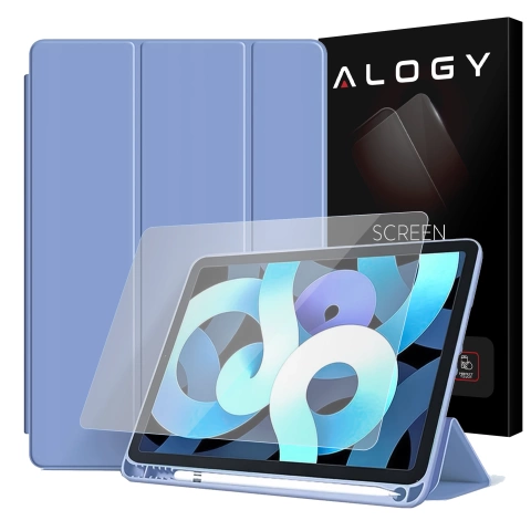 Alogy Etui na tablet Cheap Book Cover TPU + Pencil Space do Apple iPad 10.2 7/8/9Gen 2019/2020/2021 Niebieskie