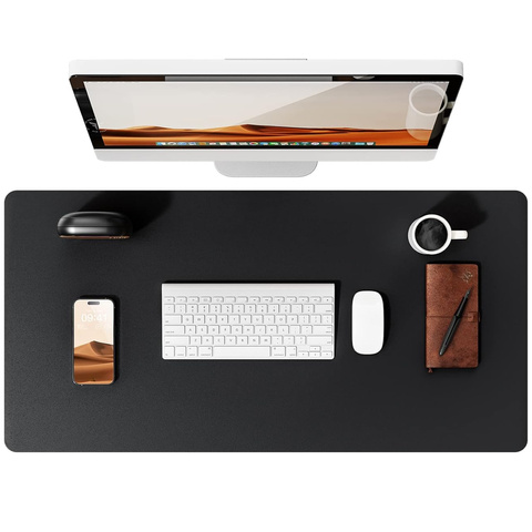 Alogy Podkładka na biurko pod myszkę mysz klawiaturę Mata ochronna antypoślizgowa XL 80x40 cm Czarna