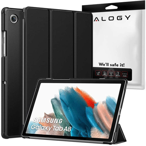 Alogy Etui do tabletu Smart Book do Samsung Galaxy Tab A8 2021 SM-X200/SM-X205 Czarny