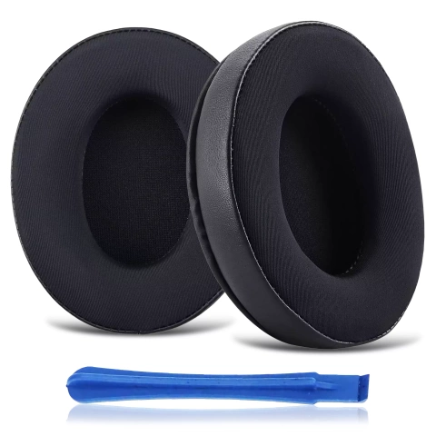 Nauszniki 2x wymienne pady gąbki do słuchawek do HyperX Cloud I / II / Alpha / Pro / S / X / Core / Stinger / Flight Czarne + urządzenie do demontażu