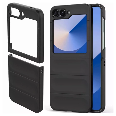 Etui ochronne na telefon Magic Shield obudowa plecki case do Samsung Galaxy Z Flip 6 Czarne