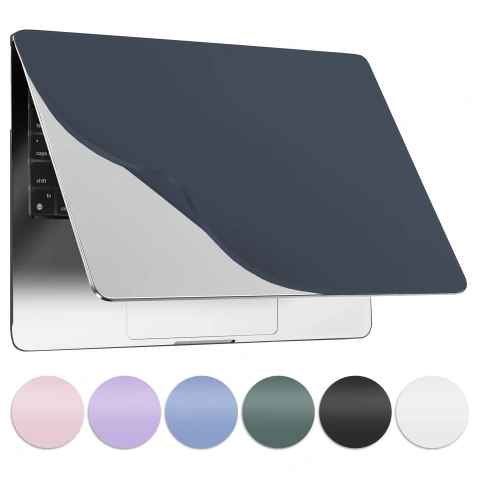 Etui do Apple MacBook Air 13 / 13.3" 2018–2021 (M1 A2337/A2179/A1932) – elastyczna, matowa obudowa ochronna, lekka i odporna – Alogy AirGuard™ Granatowy