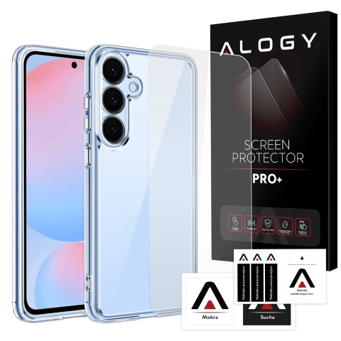 Etui Przezroczyste do Samsung Galaxy S25, Podwyższone Krawędzie, Idealne Dopasowanie, PC + TPU, Alogy HybridShield™ Case