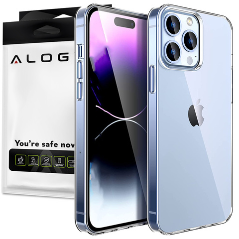 Alogy Etui na telefon silikonowa obudowa Silicone case do Apple iPhone 14 Pro Przezroczyste