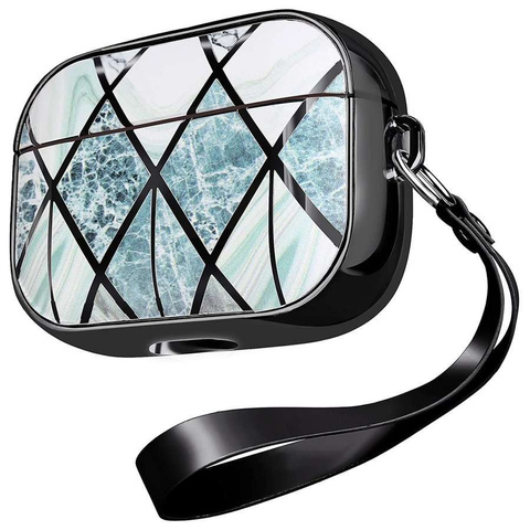 Alogy Etui ochronne do słuchawek 360 do Apple AirPods Pro Marble Black