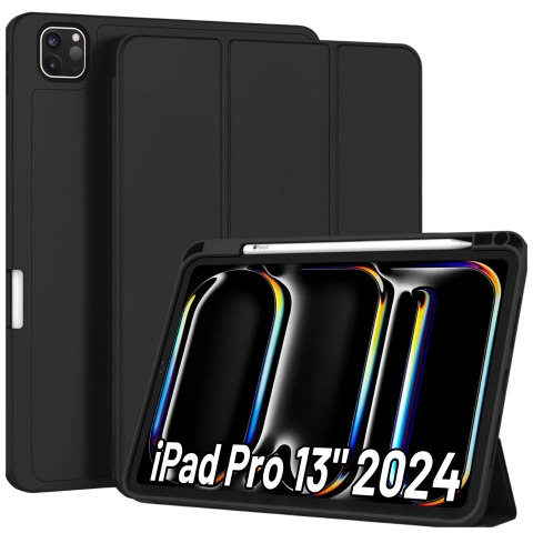 Etui ochronne z rysikiem do Apple iPad Pro 13" 2024 Alogy Book Cover Case obudowa na tablet Czarne