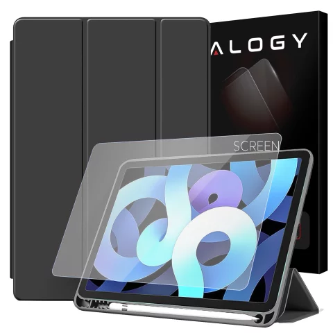 Alogy Etui na tablet Cheap Book Cover TPU + Pencil Space do Apple iPad 10.2 7/8/9Gen 2019/2020/2021 Czarne
