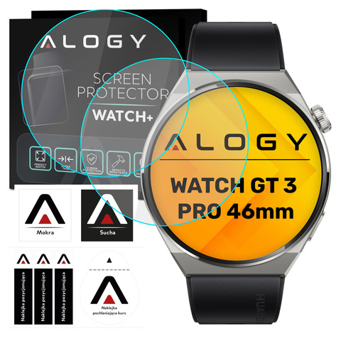 Alogy Screen Protector Watch+ 2x Szkło Hartowane ochronne na smartwatch do Huawei Watch GT 3 Pro 46mm