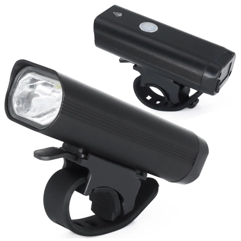 Lampka rowerowa przód LED przednia światło roweru 800LM 1800mah oświetlenie wodoodporna światełko na rower czarna
