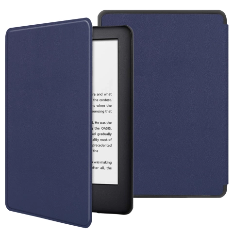 Etui ochronne na czytnik E-Book Alogy ProBook Cover obudowa do Kindle Paperwhite 6 2024 Granatowe