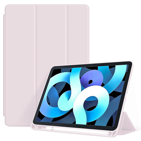 Alogy Etui na tablet Cheap Book Cover TPU + Pencil Space do Apple iPad 10.2 7/8/9Gen 2019/2020/2021 Różowe