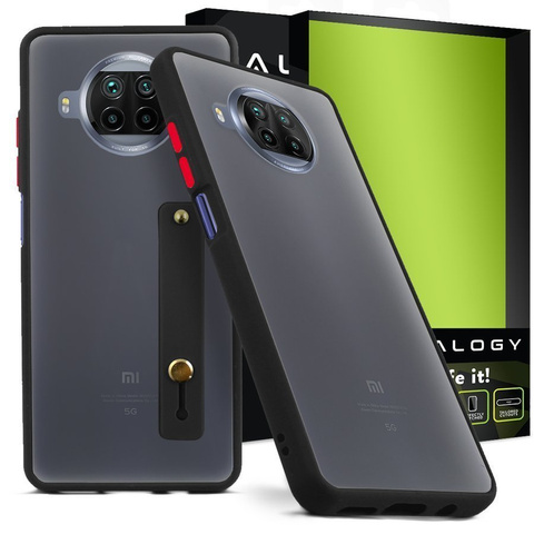 Alogy Etui na telefon bumper case z paskiem do Xiaomi Mi 10T Lite Czarne
