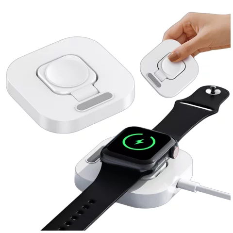 Mini ładowarka indukcyjna do ładowania Apple Watch USB Alogy Mini Stand Charger Biała