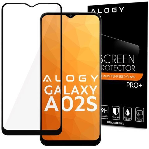 Alogy Szkło na ekran Full Glue case friendly do Samsung Galaxy A02s/ A03s 164mm Czarne
