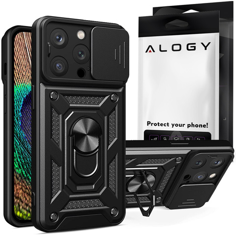 Alogy Camshield Stand Ring Etui na telefon z osłonką na aparat do Apple iPhone 14 Pro