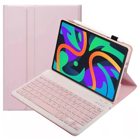 Etui ochronne z klawiaturą Alogy Keyboard case klawiatura bezprzewodowa do Lenovo Tab K11E / M11 10.95" TB330FU / TB330XU / TB331FC różowe