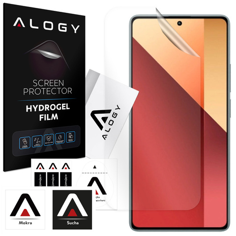 Folia Hydrożelowa do Xiaomi Redmi Note 13 Pro/ Poco X6 Pro ochronna na telefon na ekran Alogy Hydrogel Film