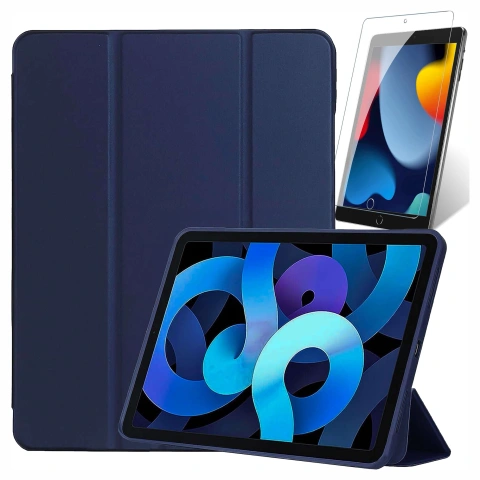 Alogy Etui na tablet Cheap Book Cover TPU + Pencil Space do Apple iPad 10.2 7/8/9Gen 2019/2020/2021 Granatowe