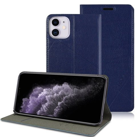 Etui na telefon Alogy portfel do Apple iPhone 11 Granatowe
