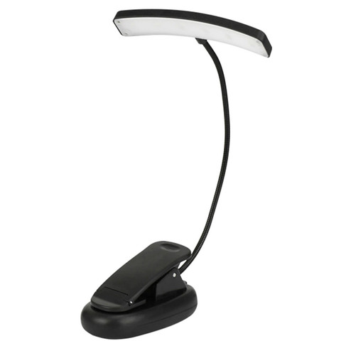 Lampa biurkowa Alogy LED z klipsem do czytania Czarna