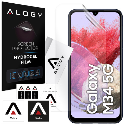 Folia Hydrożelowa do Samsung Galaxy M34 5G ochronna na telefon na ekran Alogy Hydrogel Film