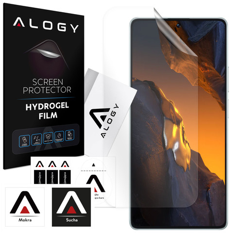 Folia Hydrożelowa do Xiaomi Poco F5/ F5 Pro ochronna na telefon na ekran Alogy Hydrogel Film